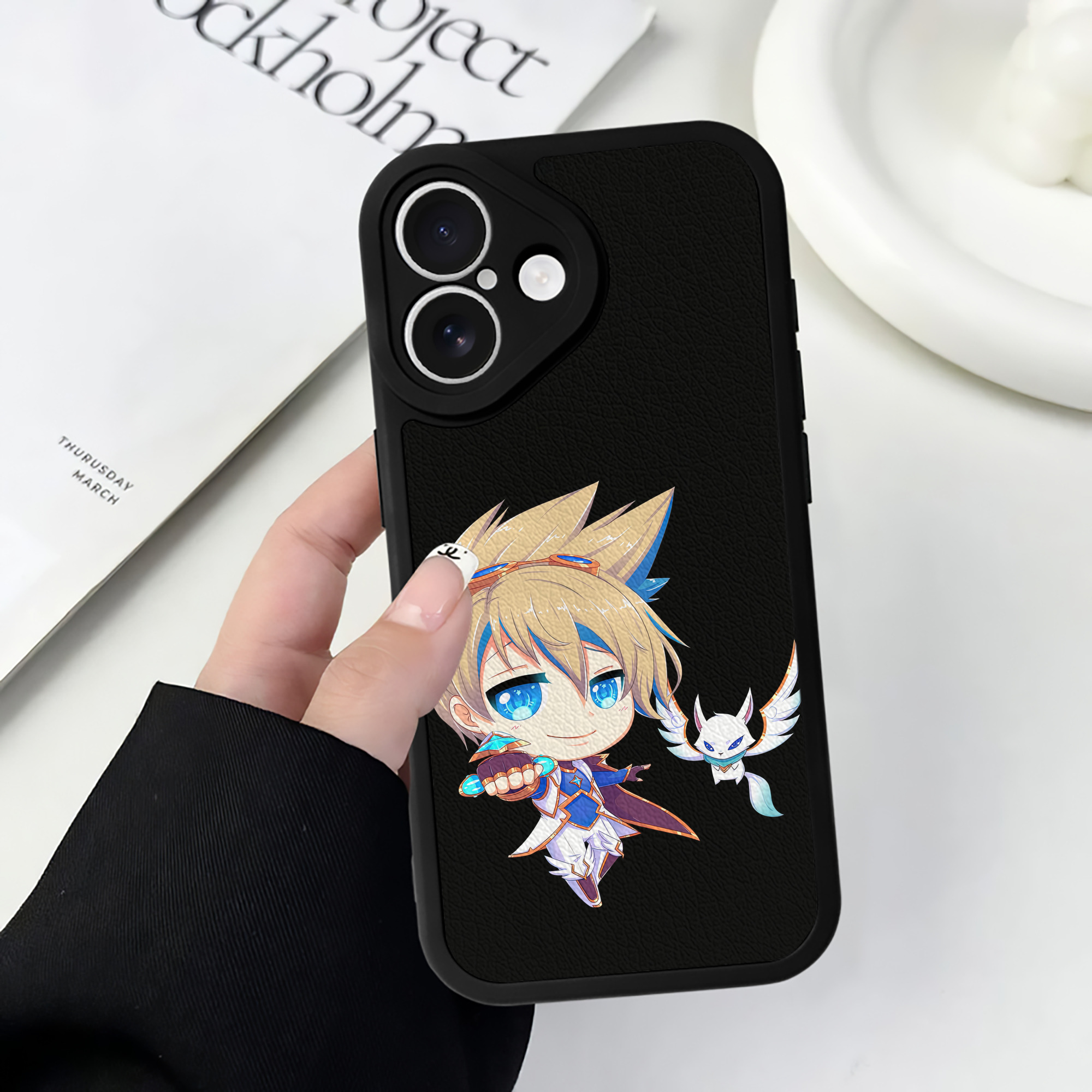 （画像用） リーグ・オブ・レジェンド League of Legends LOL 【iPhone 16シリーズ対応】シリコンスマホケース（レザー調） 材質：シリコン